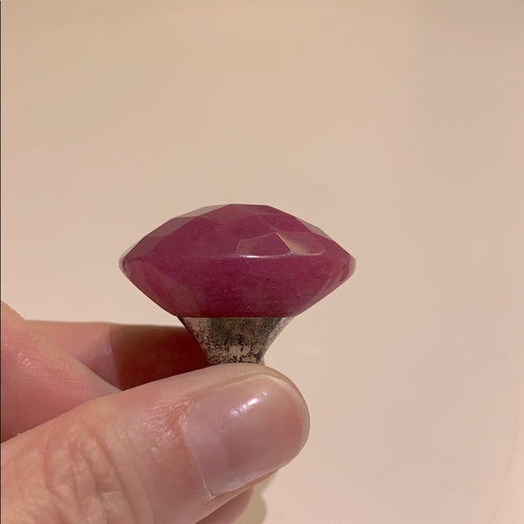 Lola Rose Claret Gemstone Ring on Sterling Silver Band - Picture 7 of 7